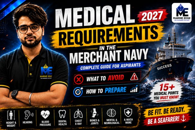 Merchant Navy Medical Test 2027:Medical Reasons That Can Reject You Before You Join the Ship!